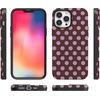 image:imageCasely iPhone 13 Pro Case  Spotted in SoHo  Burgundy Polka Dot  Bold Protective Design  Compatible with MagSafe