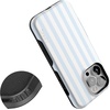 image:imageCasely iPhone 13 Pro Case  Sunday Best  Blue Stripes  Compatible with MagSafe  Bold Protective Design