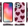 image:imageCasely iPhone 13 Pro Case  Whole Lotta Love  Plum Hearts  Bold Protective Design  MagSafe Compatible Design