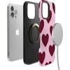 image:imageCasely iPhone 13 Pro Case  Whole Lotta Love  Plum Hearts  Bold Protective Design  MagSafe Compatible Design