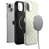 image:imageCasely iPhone 14 Case  Mint Lattice  Sunday Best  Bold Protective Design  Compatible with MagSafe