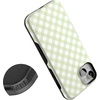 image:imageCasely iPhone 14 Case  Mint Lattice  Sunday Best  Bold Protective Design  Compatible with MagSafe