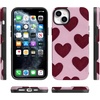 image:imageCasely iPhone 14 Case  Whole Lotta Love  Plum Hearts  Bold Protective Design  MagSafe Compatible Design