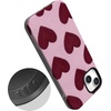image:imageCasely iPhone 14 Case  Whole Lotta Love  Plum Hearts  Bold Protective Design  MagSafe Compatible Design