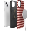 image:imageCasely iPhone 14 Plus Case  Checked Twice  Red Plaid  Bold Protective Design  MagSafe Compatible Design