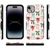 image:imageCasely iPhone 14 Plus Case  Festive Girlie  Holiday Bows  Bold Protective Design  MagSafe Compatible Design
