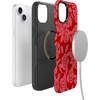 image:imageCasely iPhone 14 Plus Case  Final Rose  Red amp Pink Floral  Bold Protective Design  MagSafe Compatible Design