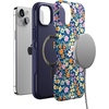 image:imageCasely iPhone 14 Plus Case  Full Bloom  Navy Floral  Bold Protective Design  Compatible with MagSafe