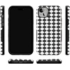 image:imageCasely iPhone 14 Plus Case  Harlequin Salem Diamond  Black and White  Bold Protective Design  MagSafe Compatible Design