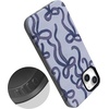 image:imageCasely iPhone 14 Plus Case  Love Me Knot  Blue Bow  Bold Protective Design  MagSafe Compatible Design