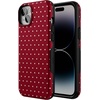 image:imageCasely iPhone 14 Plus Case  On the Dot  Maroon Polka Dot  Bold Protective Design  MagSafe Compatible Design