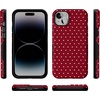 image:imageCasely iPhone 14 Plus Case  On the Dot  Maroon Polka Dot  Bold Protective Design  MagSafe Compatible Design