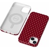 image:imageCasely iPhone 14 Plus Case  On the Dot  Maroon Polka Dot  Compatible with MagSafe  Classic Ultra Slim Design