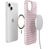image:imageCasely iPhone 14 Plus Case  On the Dot  Pink amp Brown Polka Dot  Compatible with MagSafe  Classic Ultra Slim Design