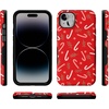 image:imageCasely iPhone 14 Plus Case  Peppermint Kiss  Candy Cane  Bold Protective Design  MagSafe Compatible Design