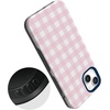 image:imageCasely iPhone 14 Plus Case  Pink Plaid  Sunday Best  Bold Protective Design  Compatible with MagSafe