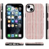 image:imageCasely iPhone 14 Plus Case  Pretty in Pastel  Blush Stripes  Bold Protective Design  MagSafe Compatible Design