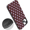 image:imageCasely iPhone 14 Plus Case  Spotted in SoHo  Burgundy Polka Dot  Bold Protective Design  Compatible with MagSafe