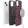 image:imageCasely iPhone 14 Plus Case  Spotted in SoHo  Burgundy Polka Dot  Bold Protective Design  Compatible with MagSafe