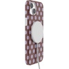 image:imageCasely iPhone 14 Plus Case  Spotted in SoHo  Burgundy Polka Dot  Compatible with MagSafe  Classic Ultra Slim Design