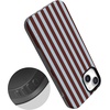 image:imageCasely iPhone 14 Plus Case  Sunday in Brooklyn  Chocolate Blue Stripes  Bold Protective Design  Compatible with MagSafe
