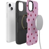 image:imageCasely iPhone 14 Plus Case  Very Cherry  Painted Cherries  Bold Protective Design  MagSafe Compatible Design