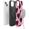 image:imageCasely iPhone 14 Plus Case  Whole Lotta Love  Plum Hearts  Bold Protective Design  MagSafe Compatible Design