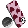 image:imageCasely iPhone 14 Plus Case  Whole Lotta Love  Plum Hearts  Bold Protective Design  MagSafe Compatible Design