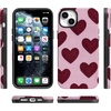 image:imageCasely iPhone 14 Plus Case  Whole Lotta Love  Plum Hearts  Bold Protective Design  MagSafe Compatible Design