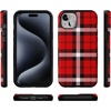 image:imageCasely iPhone 15 Plus Case  As if  Red Plaid  Bold Protective Design  MagSafe Compatible Design