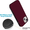 image:imageCasely iPhone 15 Plus Case  Heart Noir  Tiny Hearts  Bold Protective Design  MagSafe Compatible Design