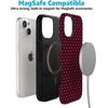 image:imageCasely iPhone 15 Plus Case  Heart Noir  Tiny Hearts  Bold Protective Design  MagSafe Compatible Design
