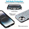 image:imageCasely iPhone 15 Plus Case  Love Lines  Blue Stripes  Bold Protective Design  MagSafe Compatible Design