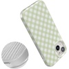 image:imageCasely iPhone 15 Plus Case  Mint Lattice  Sunday Best  Compatible with MagSafe  Classic Ultra Slim Design