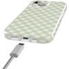image:imageCasely iPhone 15 Plus Case  Mint Lattice  Sunday Best  Compatible with MagSafe  Classic Ultra Slim Design