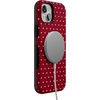 image:imageCasely iPhone 15 Plus Case  On the Dot  Maroon Polka Dot  Bold Protective Design  MagSafe Compatible Design
