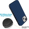 image:imageCasely iPhone 15 Plus Case  On the Dot  Navy Polka Dot  Bold Protective Design  Compatible with MagSafe