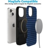 image:imageCasely iPhone 15 Plus Case  On the Dot  Navy Polka Dot  Bold Protective Design  Compatible with MagSafe