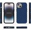 image:imageCasely iPhone 15 Plus Case  On the Dot  Navy Polka Dot  Bold Protective Design  Compatible with MagSafe