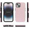 image:imageCasely iPhone 15 Plus Case  On the Dot  Pink amp Brown Polka Dot  Bold Protective Design  Compatible with MagSafe