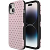 image:imageCasely iPhone 15 Plus Case  On the Dot  Pink amp Brown Polka Dot  Bold Protective Design  Compatible with MagSafe