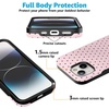image:imageCasely iPhone 15 Plus Case  On the Dot  Pink amp Brown Polka Dot  Bold Protective Design  Compatible with MagSafe