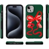 image:imageCasely iPhone 15 Plus Case  Santas Favorite  Holiday Bow  Bold Protective Design  MagSafe Compatible Design