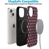 image:imageCasely iPhone 15 Plus Case  Spotted in SoHo  Burgundy Polka Dot  Bold Protective Design  Compatible with MagSafe