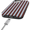 image:imageCasely iPhone 15 Plus Case  Sunday in Brooklyn  Chocolate Blue Stripes  Bold Protective Design  Compatible with MagSafe