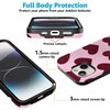image:imageCasely iPhone 15 Plus Case  Whole Lotta Love  Plum Hearts  Bold Protective Design  MagSafe Compatible Design
