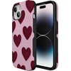 image:imageCasely iPhone 15 Plus Case  Whole Lotta Love  Plum Hearts  Bold Protective Design  MagSafe Compatible Design