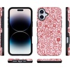 image:imageCasely iPhone 16 Case  Blush Garden  Floral Doodle  Bold MilitaryGrade Drop Protection  Compatible with MagSafe