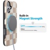 image:imageCasely iPhone 16 Case  Lost in Spots  Cheetah Print  Bold Protective Design  Compatible with MagSafeFit Check  Neutral Checkerboard Checkered