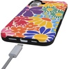 image:imageCasely iPhone 16 Case  Lost in Spots  Cheetah Print  Bold Protective Design  Compatible with MagSafeFlower Patch  MultiColor Floral